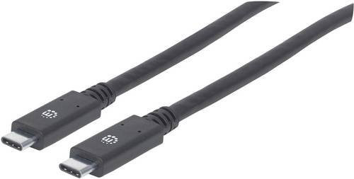 Manhattan USB-C Kabel USB 3.2 Gen1 Schwarz 2,00 m - Bild 1