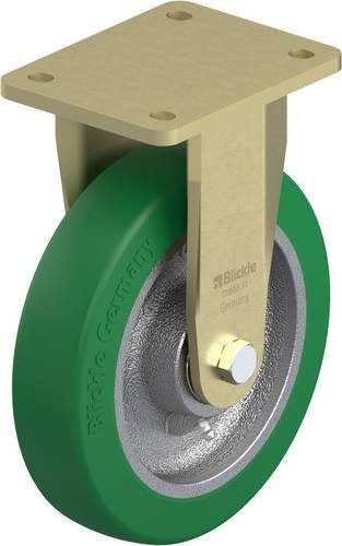 Blickle Bockrolle BS-GST 200K in Grün und Silber mit 200 mm Rad-Durchmesser und 800 kg Tragfähigkeit - Bild 1