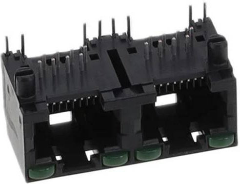 Amphenol RJHSE508502 Ethernet LAN Kabel in Schwarz - Bild 1