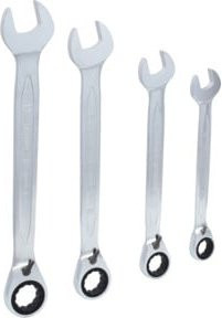 KS Tools GEARplus Ratschenringmaulschlüssel-Satz, 4-teilig, umschaltbar, silber, Chrome Vanadium - Bild 1