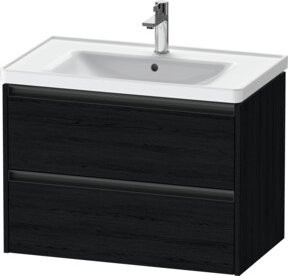 Duravit Waschtischunterschrank Ketho.2 in Eiweiß, wandhängend mit 2 Schubladen, B/T: 78,4 x 45,5 cm - Bild 1