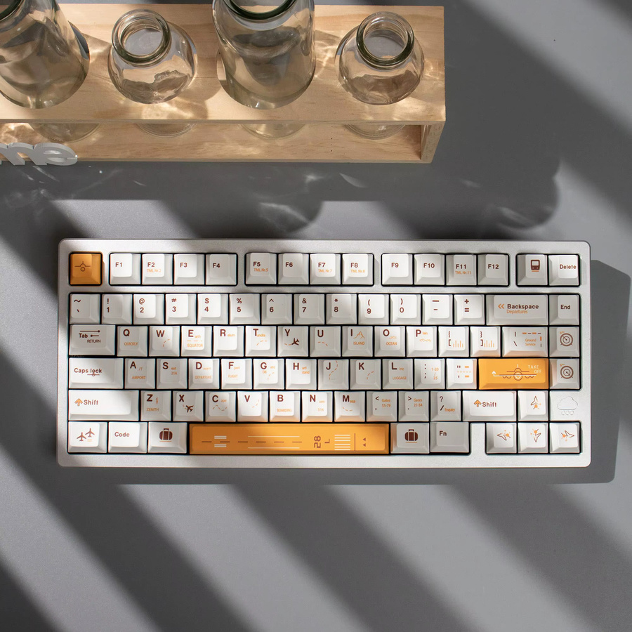 Flight Plan PBT-Tastenkappen mit 148 Tasten im Cherry Profile und Dye-Sub-Verfahren für mechanische MX-Tastaturen - Bild 2