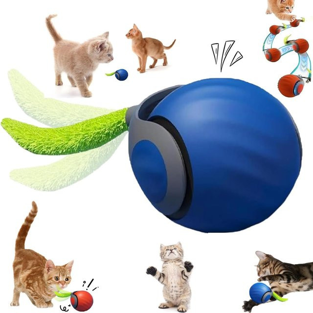 Speedy Schwanz 2.0 Katzenspielzeug, interaktiver Katzenball, mit Schwanz - Bild 1