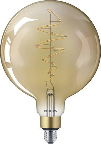 Philips LED Globe Filament E27 Warmweiß 6,5W (entspricht 40W) Gold/Messing Glas Durchmesser: 20,2 mm, Länge: 28,6 cm - Bild 1