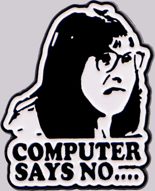 Ramulus Anstecknadel Emaille, Computer sagt Nein, Unisex - Bild 1