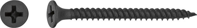 LUX-TOOLS Schnellbauschraube für Drywall mit Phillips-Antrieb, Farbe: Schwarz/Blau, Durchmesser: 4,2 mm, Länge: 75 mm, 250 Stück - Bild 1