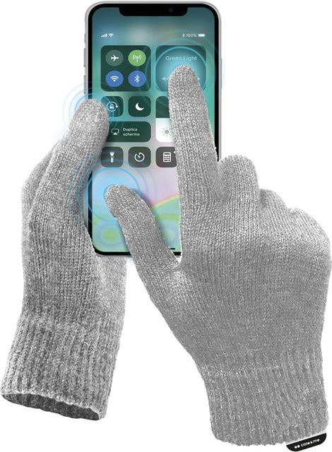 SBS Kapazitive Handschuhe für Touchscreens in Grau - Bild 1