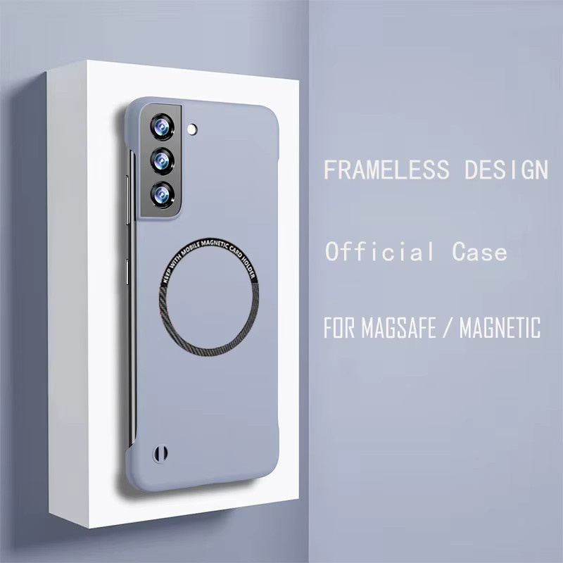 Magnetische kabellose Stoßfeste PC-Schutzhülle für Samsung Galaxy S23 S22 S21 S20 FE Ultra S10 Plus in Mint - Bild 2