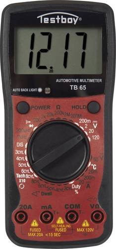 Testboy TB 65 Digitales Hand-Multimeter in Rot mit 1999 Counts - Bild 1