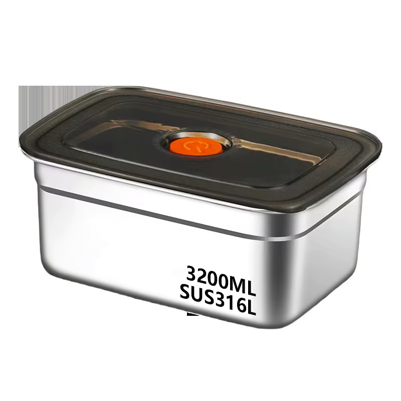 BOOMCOOL Bento-Box aus Edelstahl 304 in Silber, auslaufsichere Lunchbox und Crisper für Kühlschrank und Gefrierschrank - Bild 6