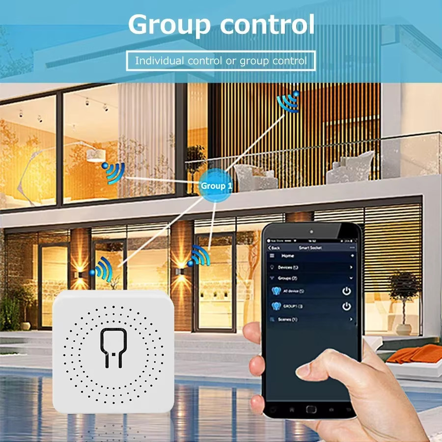 GGBEE ZigBee Wifi Smart Switch Breaker Relais 16A mit 2-Wege-Steuerung in Weiß für Tuya Smart Life App Alexa und Google Assistant - Bild 2