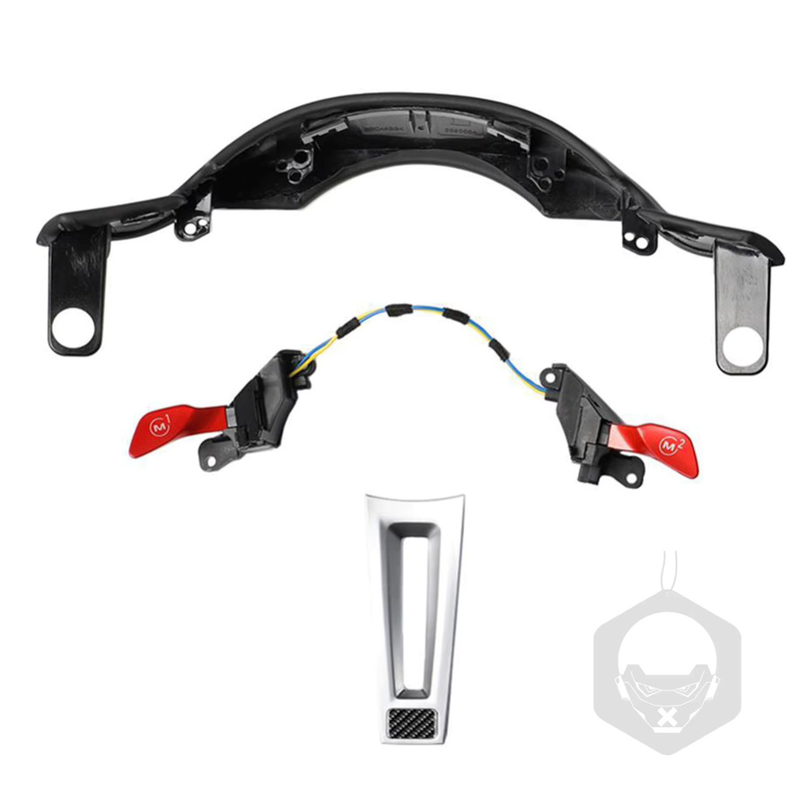 RRX CARBON M1 M2 Sportmodus Tasten für BMW 5er 6er 7er G30 G38 6GT G32 G11 G12 X3 G01 X4 G02 Lenkrad Zubehör - Bild 2