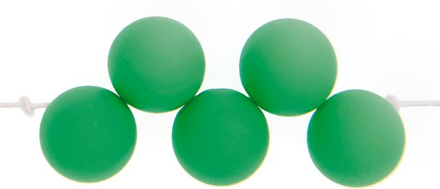 Rico Design Kunststoffperlen, asymmetrisch, neon grün, 8 mm, Unisex - Bild 1