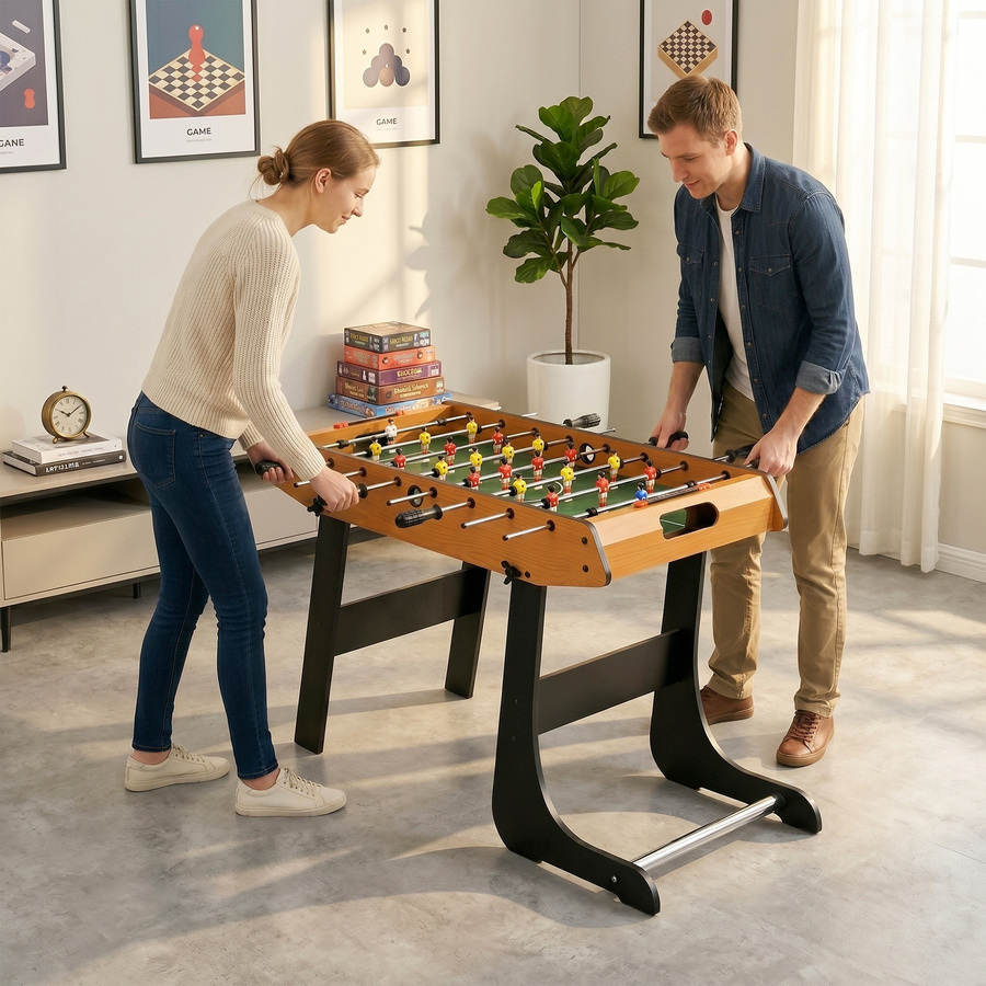 HOMCOM Tischfußball Tischkicker, zusammenklappbar, mit je 11 Spielern - Bild 2
