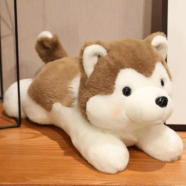 Kidsly Husky Kissen Plüsch Spielzeug, braun, ab 14 Jahren - Bild 1