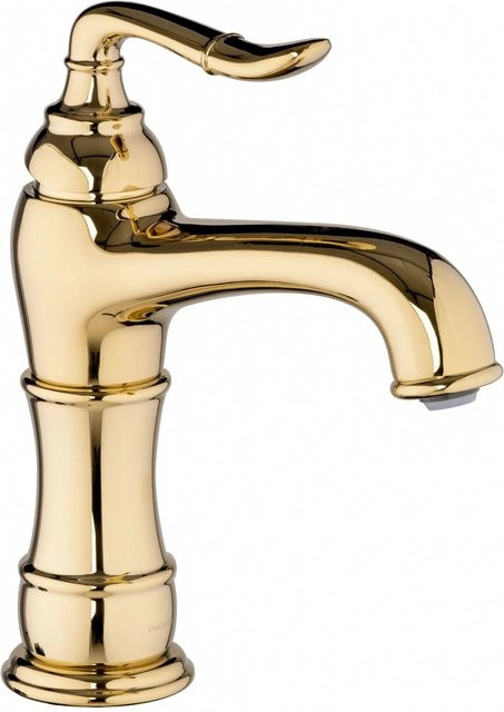 PaulGurkes Waschtischarmatur Gold Nostalgie Einhandmischer aus Messing - Bild 1