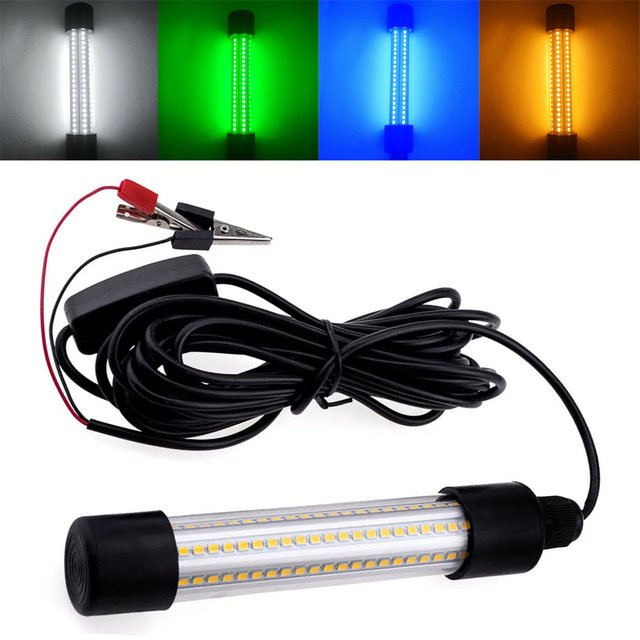 YORYZENG 20W LED Unterwasser-Angellicht 12V für Nachtfischerboote in Blau, Grün oder Multicolour - Bild 1