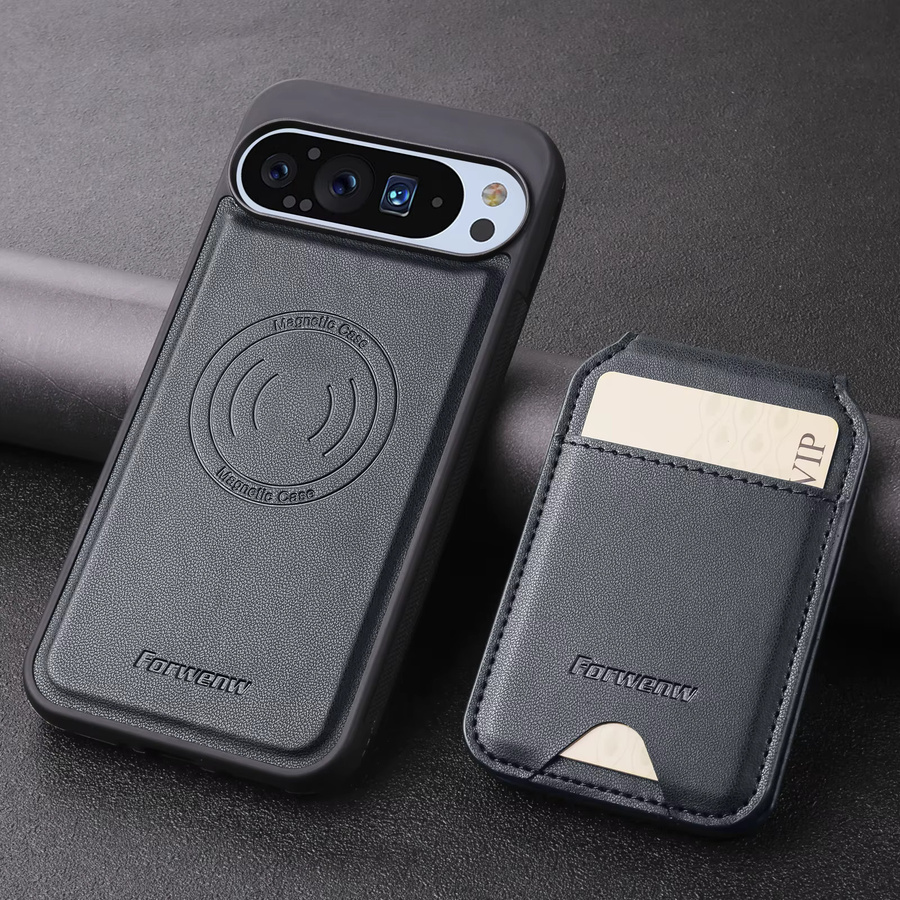 Luxus Leder Schutzhülle mit MagSafe für Google Pixel 10, 9, 8, 7 und 6 Pro XL mit Kartenfach und Anti-Drop-Funktion - Bild 2