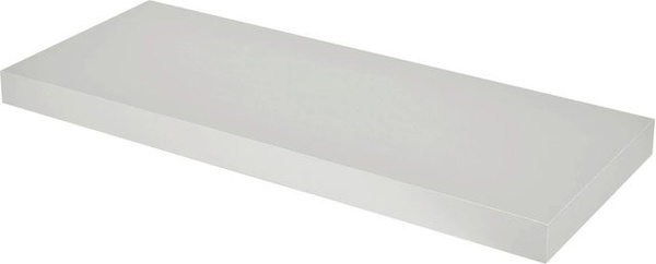 Mömax Wandboard Anja in Alufarben und Weiß, B/T/H: 60 x 23,5 x 3,8 cm