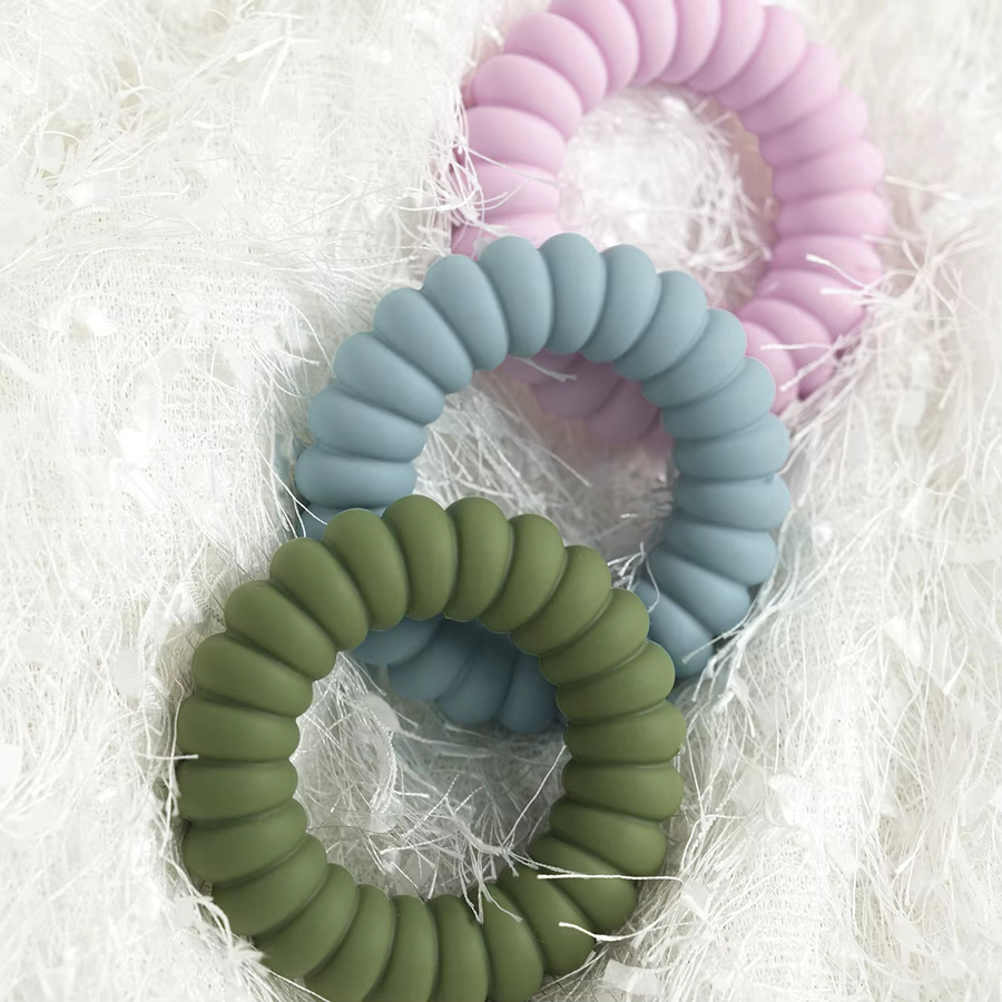 Muslin life Beißring aus Silikon für Babys, BPA-freies Zahnen-Spielzeug mit Rasselfunktion, Unisex - Bild 2