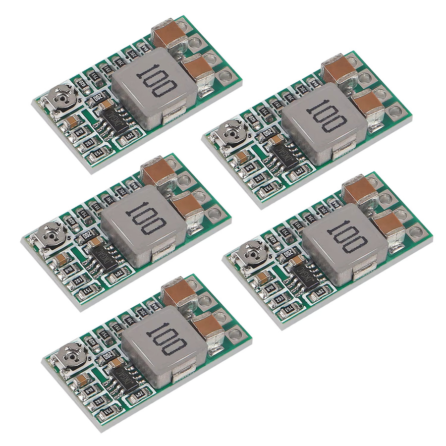 AOKIN Mini DC-DC Step Down Netzteil Modul Spannung Buck Konverter Einstellbar 12-24V zu 5V 3A in Grün - Bild 2