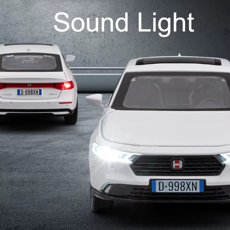 MAKEDA Honda Accord X3M Spielzeugmodellauto, 1:32, Metalldruckguss, mit Licht und Sound - Bild 3