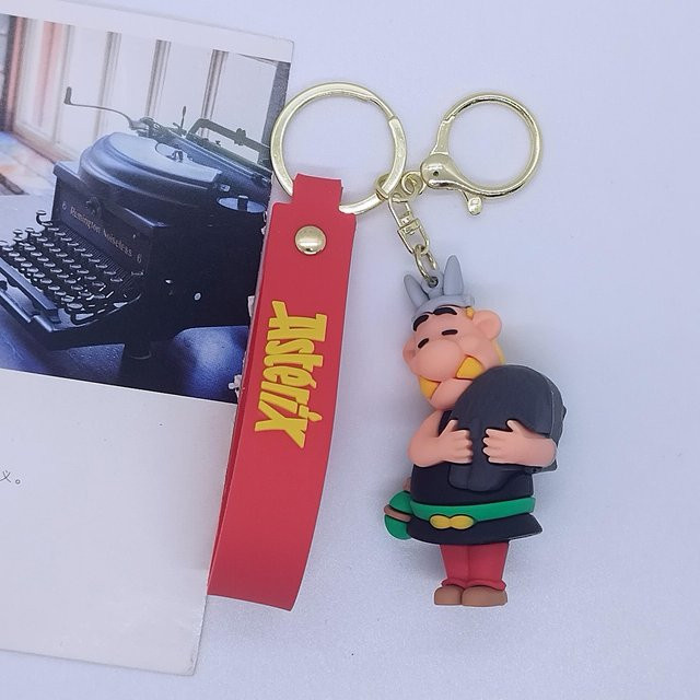 CHIC STUDIO Schlüsselanhänger Asterix, grau, Unisex - Bild 1