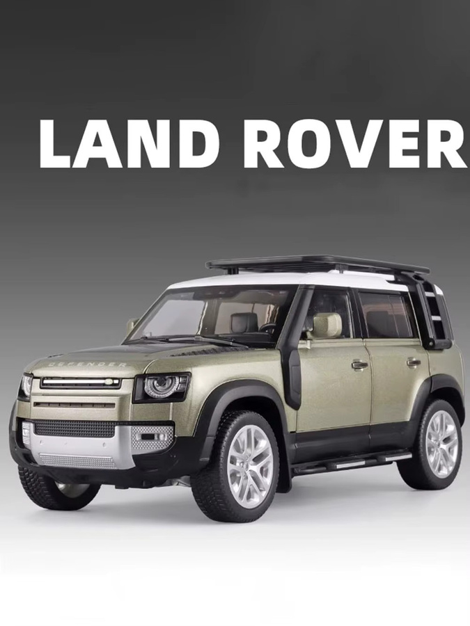 MAKEDA Land Rover, Legierungsmodellauto, 1:18, mit Licht und Sound - Bild 5