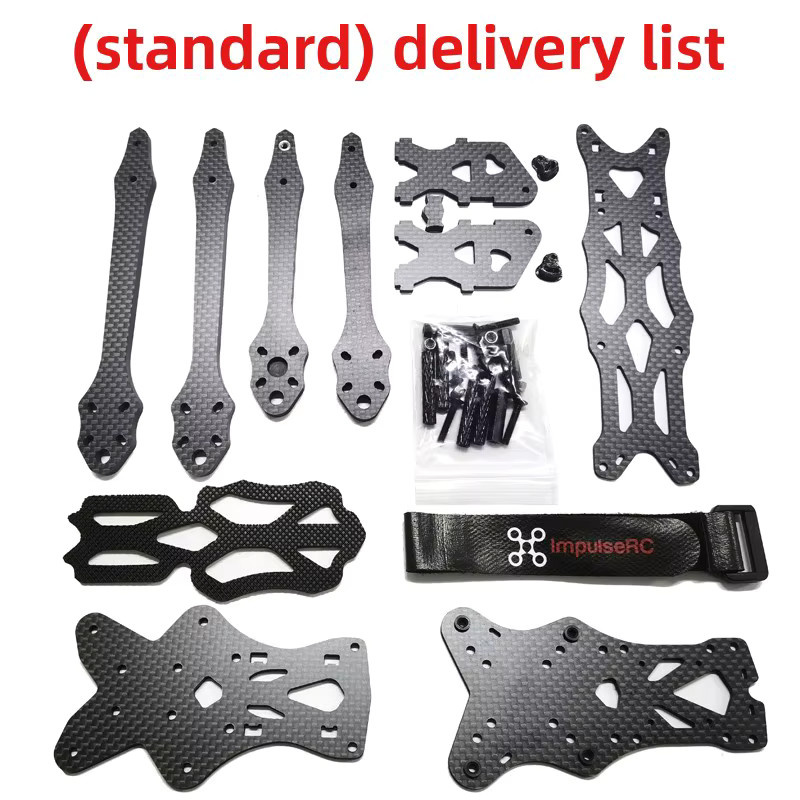 APEX 5 Zoll Quadcopter Rahmen Kit für DJI O3 Air Unit aus Kohlefaser in Schwarz mit 225 mm Radstand und 5,5 mm Armen - Bild 2