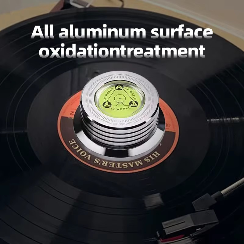 Todn LP-Scheibenstabilisator aus Aluminiumlegierung für Plattenspieler in Silber - Bild 5