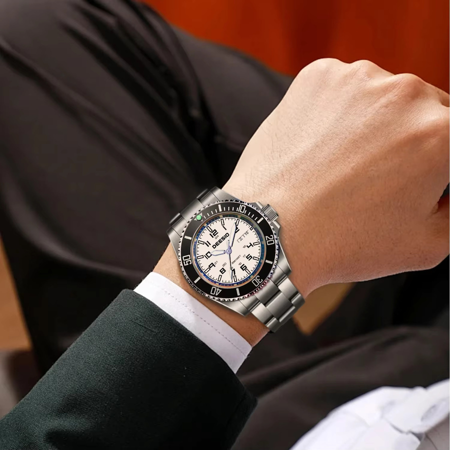Deesio Armbanduhr Automatik, Edelstahl, Saphirglas, Herren - Bild 5