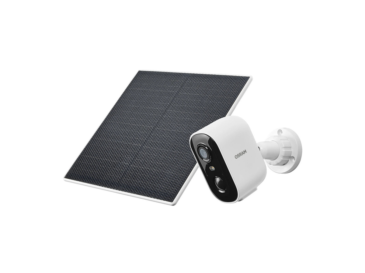 OSRAM Smart+ Smarte Outdoor Überwachungskamera mit Wifi und Solar in Weiß - Bild 3
