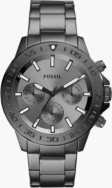 Fossil Armbanduhr Quarz, Edelstahl, Grau, Herren - Bild 1