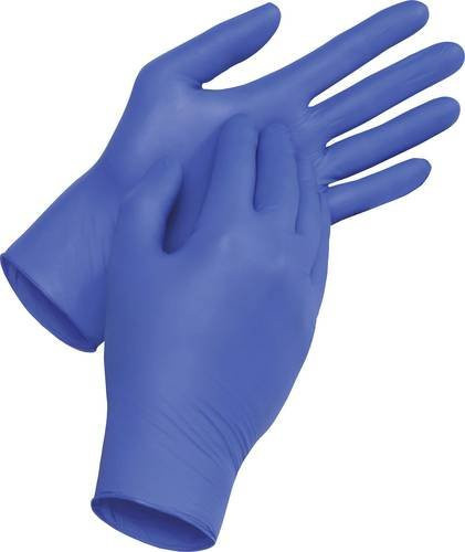 Uvex u-fit Einweghandschuhe aus Kunststoff in Blau, Größe M, 100 Stück - Bild 1