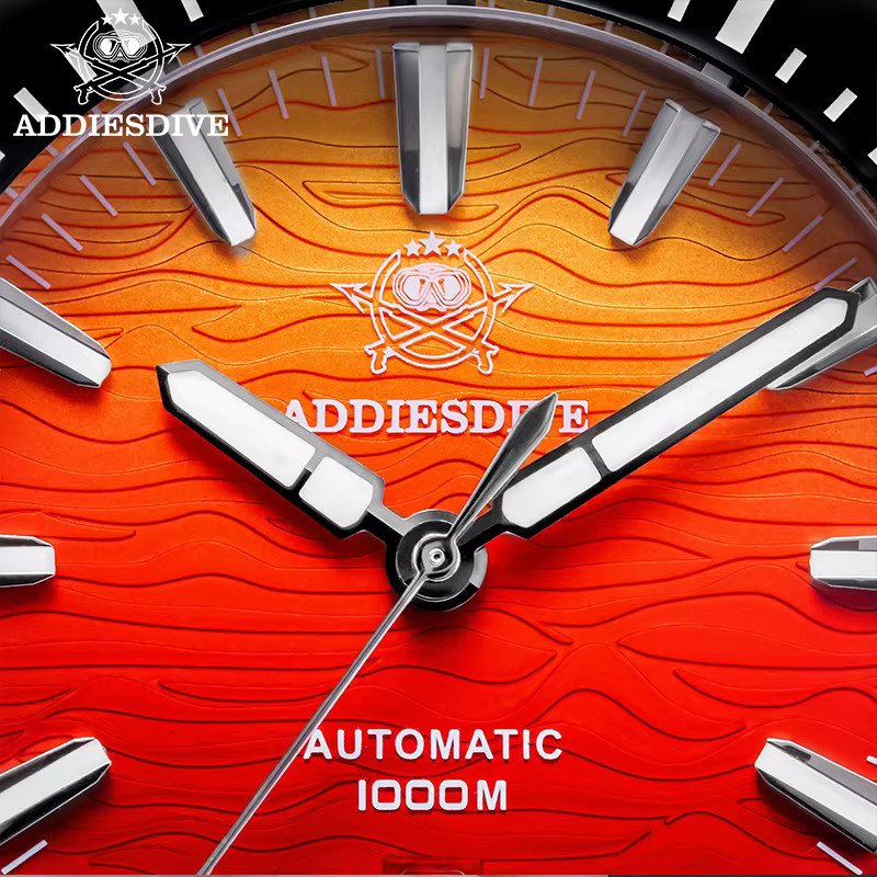 ADDIESDIVE Armbanduhr Automatik, Edelstahl, Saphirglas, Blau, Herren - Bild 4