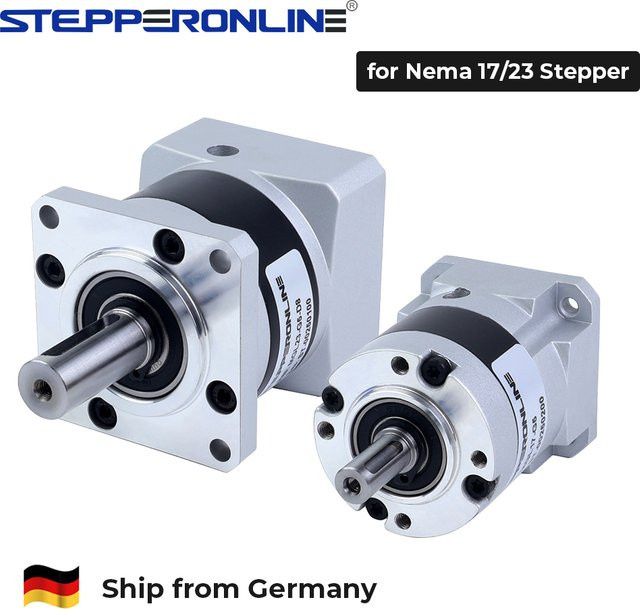 STEPPERONLINE Hochpräzises Planetengetriebe für Nema 23 Schrittmotoren mit 8mm Welle in Silber - Bild 1