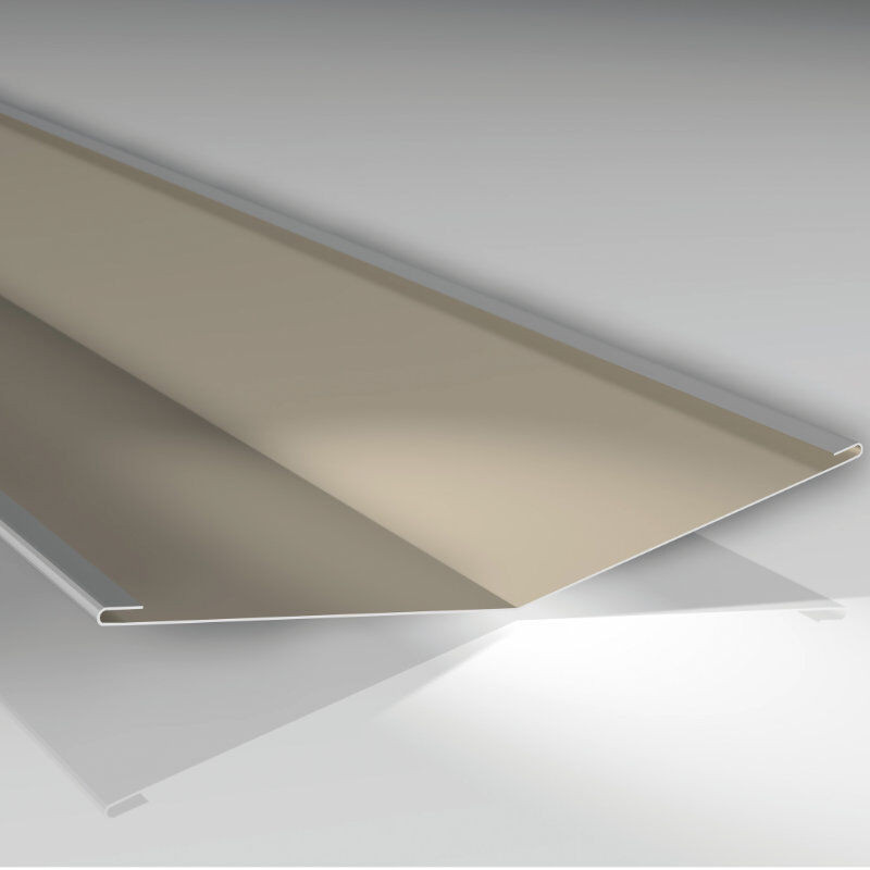 Kehlblech Blachotrapez GmbH aus verzinktem Stahl in Beige, B/H/L: 24 x 24 x 200 cm - Bild 1