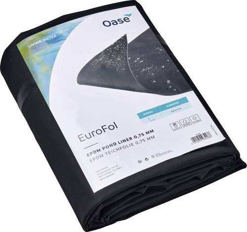 Oase EuroFol EPDM Teichfolie in Schwarz, B: 4,0 m x L: 4,5 m - Bild 1