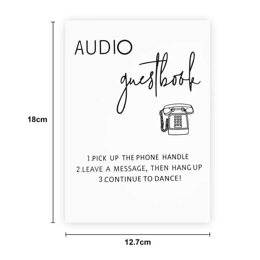 Audio-Gästebuch für Hochzeiten in transparentem Glas-Look aus Acryl zur Aufnahme von Sprachnachrichten - Bild 4