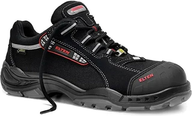 Elten Sicherheitshalbschuh Senex Pro GTX ESD S3 in Schwarz-Rot, Größe 48 - Bild 1