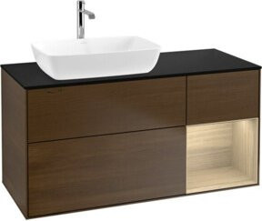 V&B Waschtischunterschrank Finion mit Wandbeleuchtung, Breite: 120 cm, Höhe: 50,1 cm, Tiefe: 50,1 cm - Bild 1