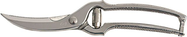 Sanelli Geflügelschere aus Edelstahl in Silber mit Mikrozahnung und Federunterstützung, Länge: 25 cm - Bild 1