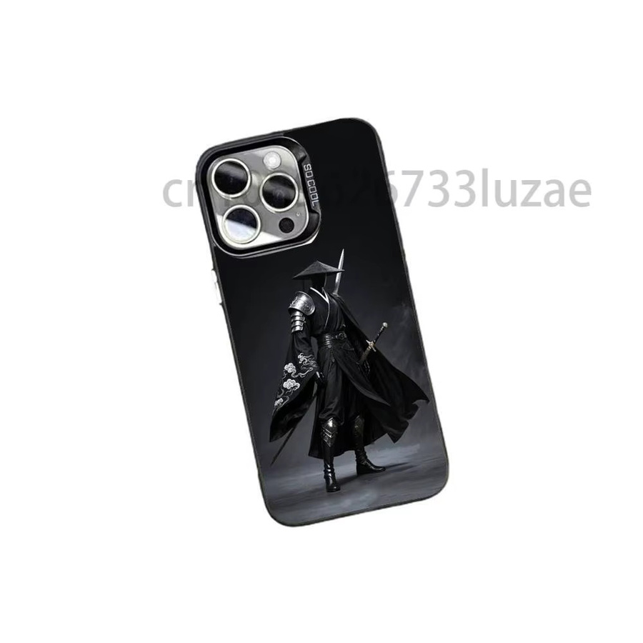 Cyber Samurai Schutzhülle für iPhone 17 16 15 14 13 12 11 Pro Max Plus mit matter stoßfester Rückseite - Bild 2