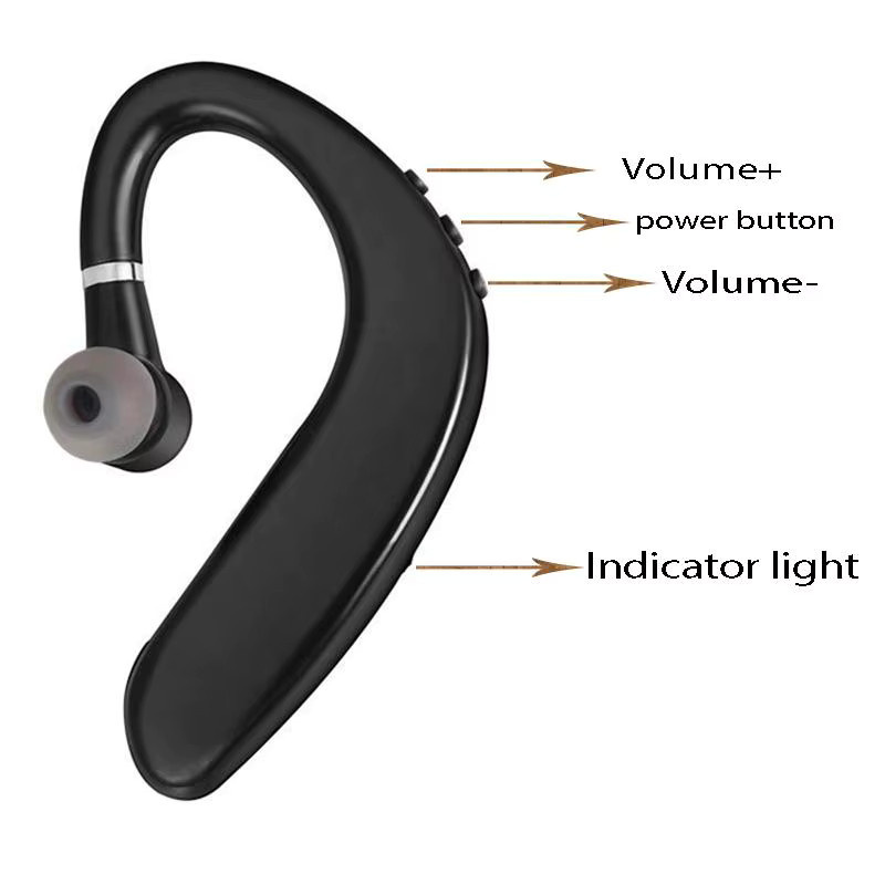 KAFNHCKA Sport-Bluetooth-Kopfhörer in Schwarz mit Geräuschunterdrückung und HD-Mikrofon für iPhone, Xiaomi und Huawei - Bild 2