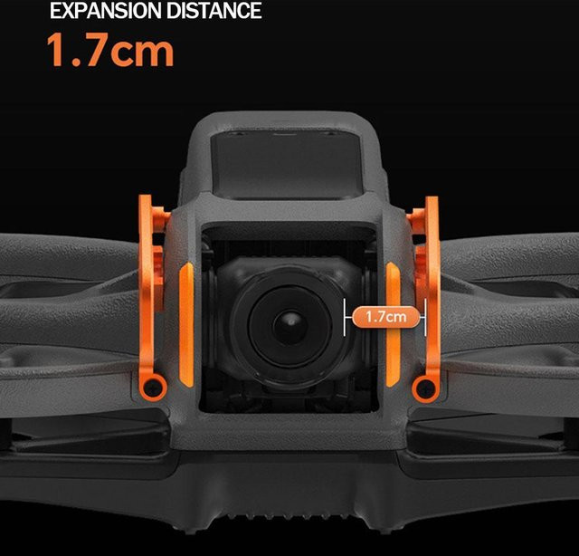 DJI Avatar 2 Antikollisions-Objektivschutz aus Aluminiumlegierung in Orange - Bild 1