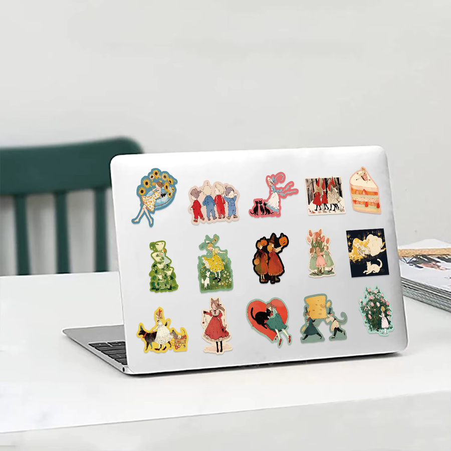50 Stück Märchen Aufkleber mit niedlichen Cartoon-Motiven in Multicolour für Wasserflaschen, Laptops, Scrapbooking und Notebooks - Bild 2