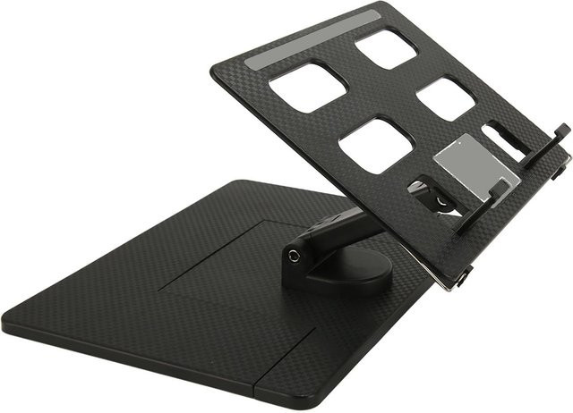 DIYelecs Laptopständer grau mit 360 Grad drehbarem Fuß, verstellbare ergonomische Laptop-Erhöhung, zusammenklappbar - Bild 1