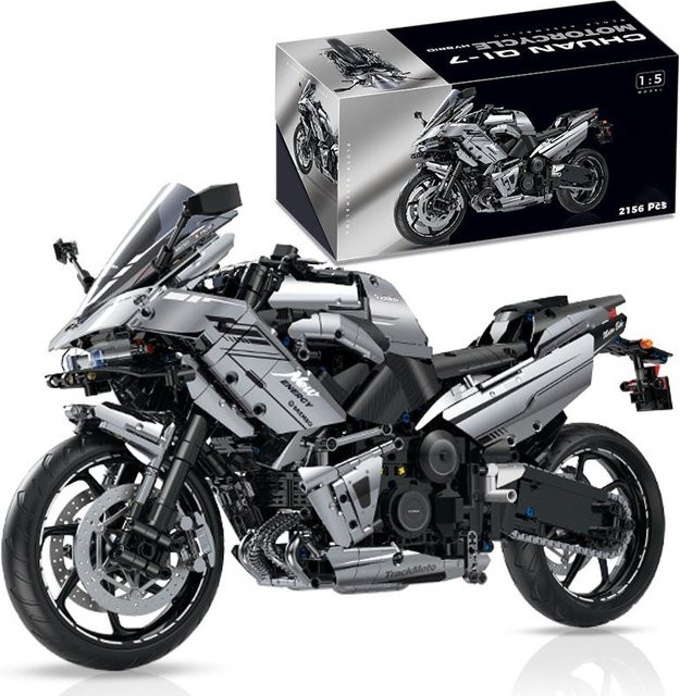 Bausteine Motorrad Straßenrennfahrzeug, 1:5, 2156 Teile, ab 6 Jahren - Bild 1