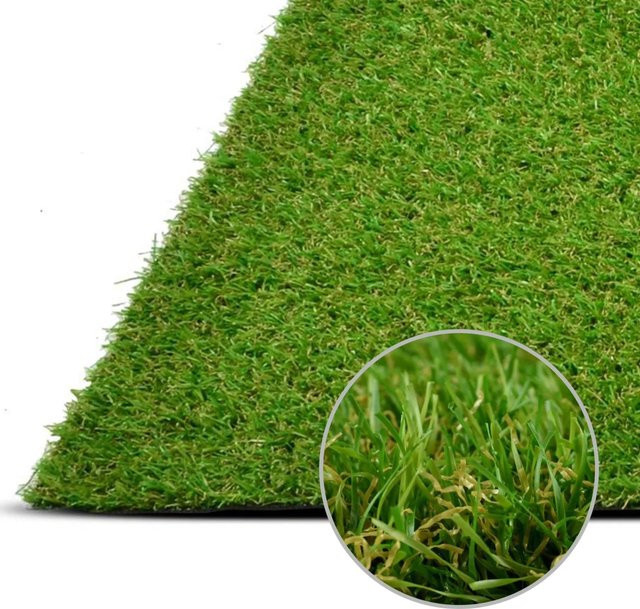 Karat Kunstrasen Riviera Grün 14 mm Höhe UV-beständig 1300 g/m² B: 200 cm, L: 1100 cm - Bild 1