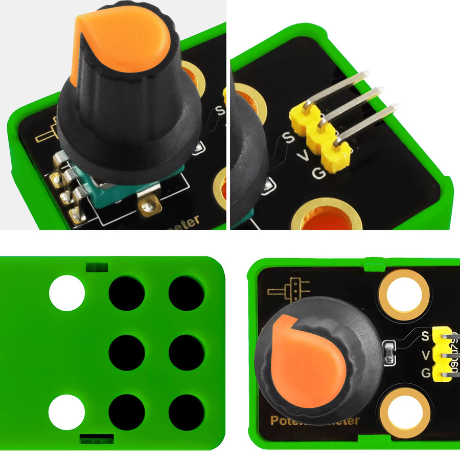 Keyestudio Drehpotentiometer Sensor in Multicolour für Arduino, Raspberry Pi und Lego DIY Projekte - Bild 3